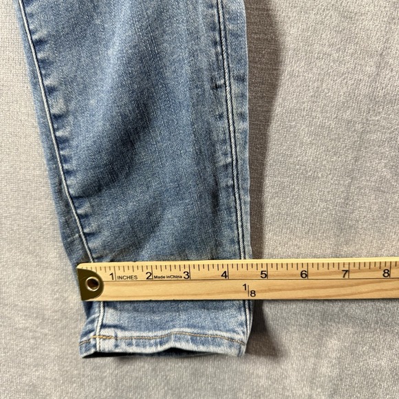 G-STAR RAW Midge Zip Mid Skinny Jeans Womens 31x30 Light Wash Stretch Whiskered - Picture 12 of 15